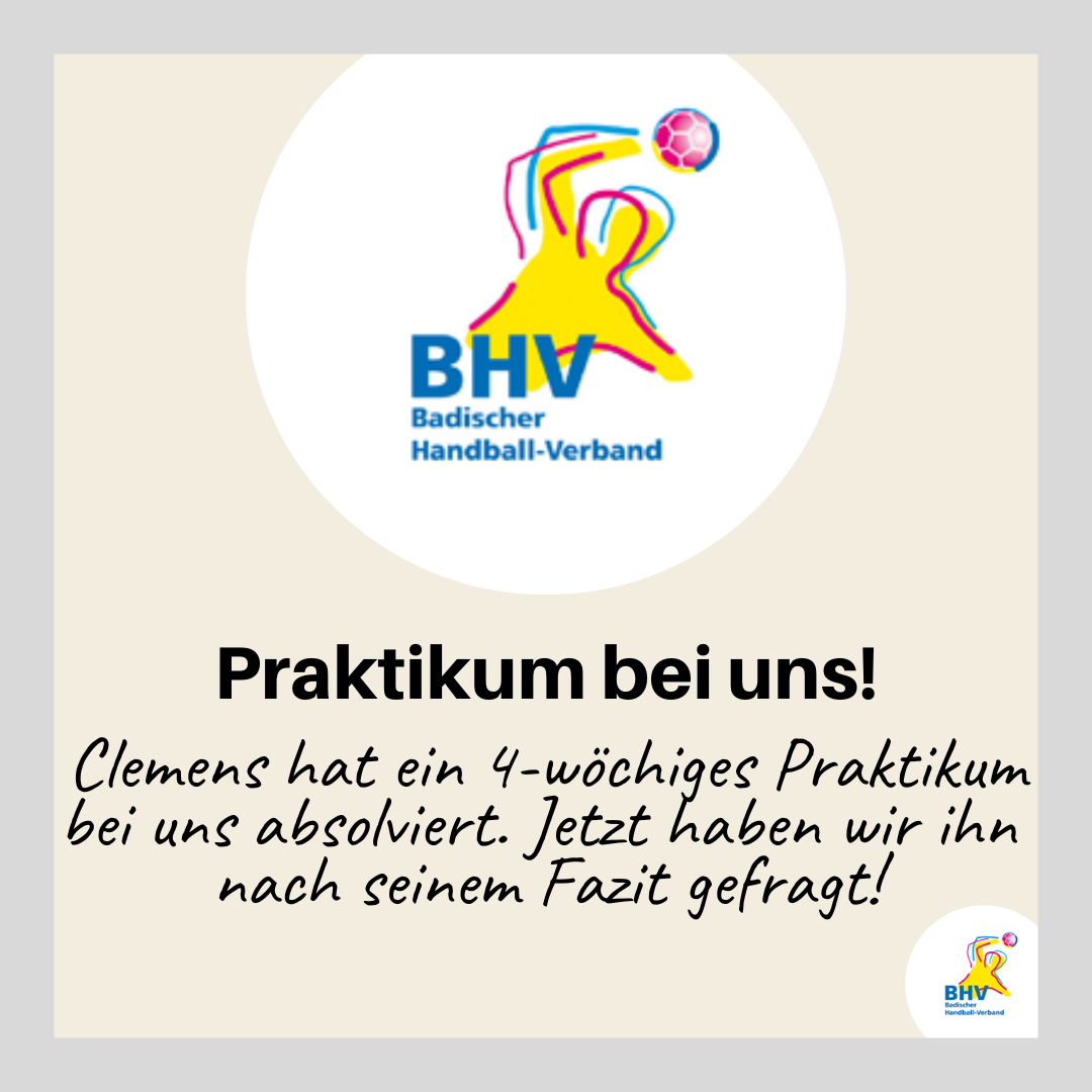 Unser Praktikant Im Interview | HVW - Handballverband Württemberg E.V.